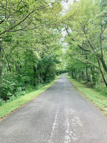 a view of a lake view with houses in back