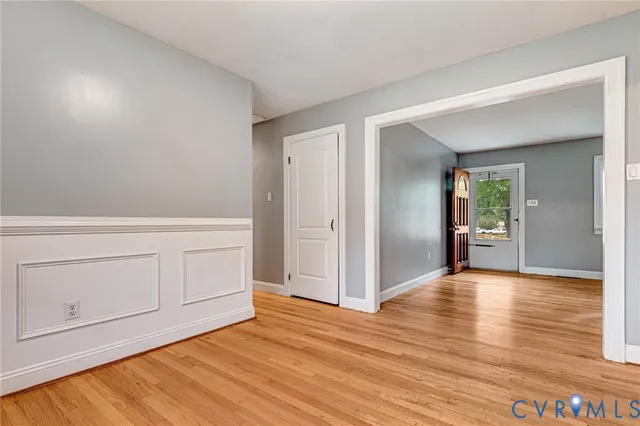 wooden floor in an empty room