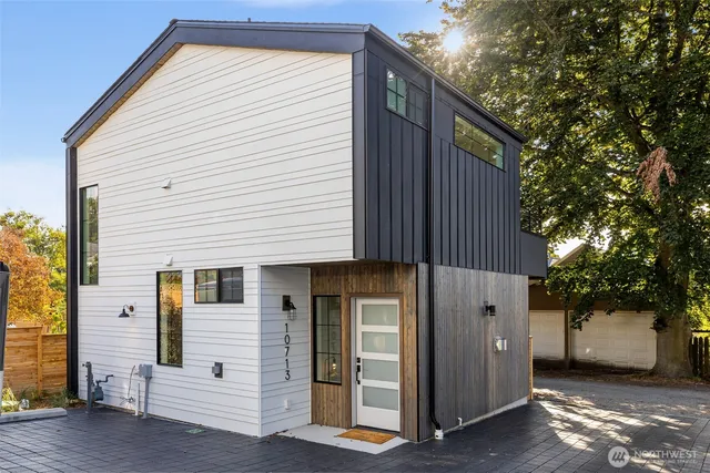 a view of a house with a door