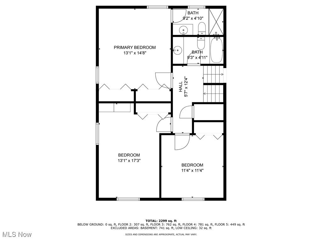 26907 Lake Road Bay Village, OH 44140 - Photo 32 of 33 Floor Plan for the 2nd floor