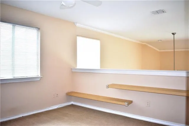 a close view of closet