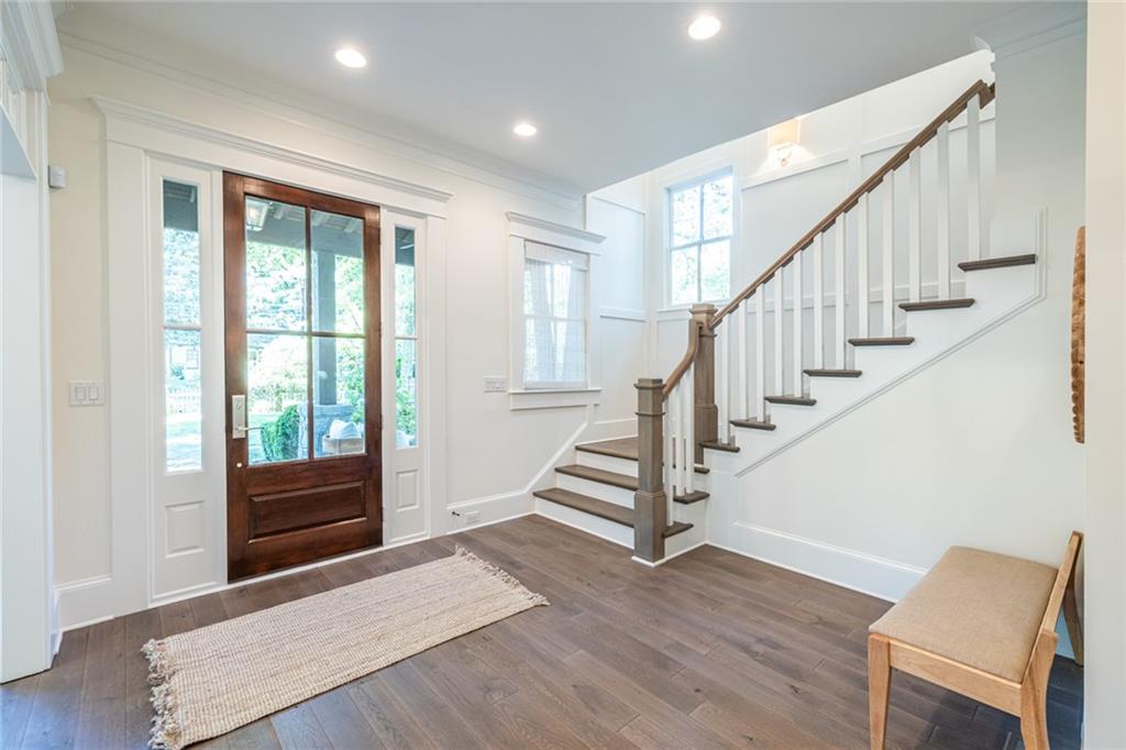 538 Ansley Street Decatur, GA 30030 - Photo 29 of 73 a view of entryway and hall with wooden floor