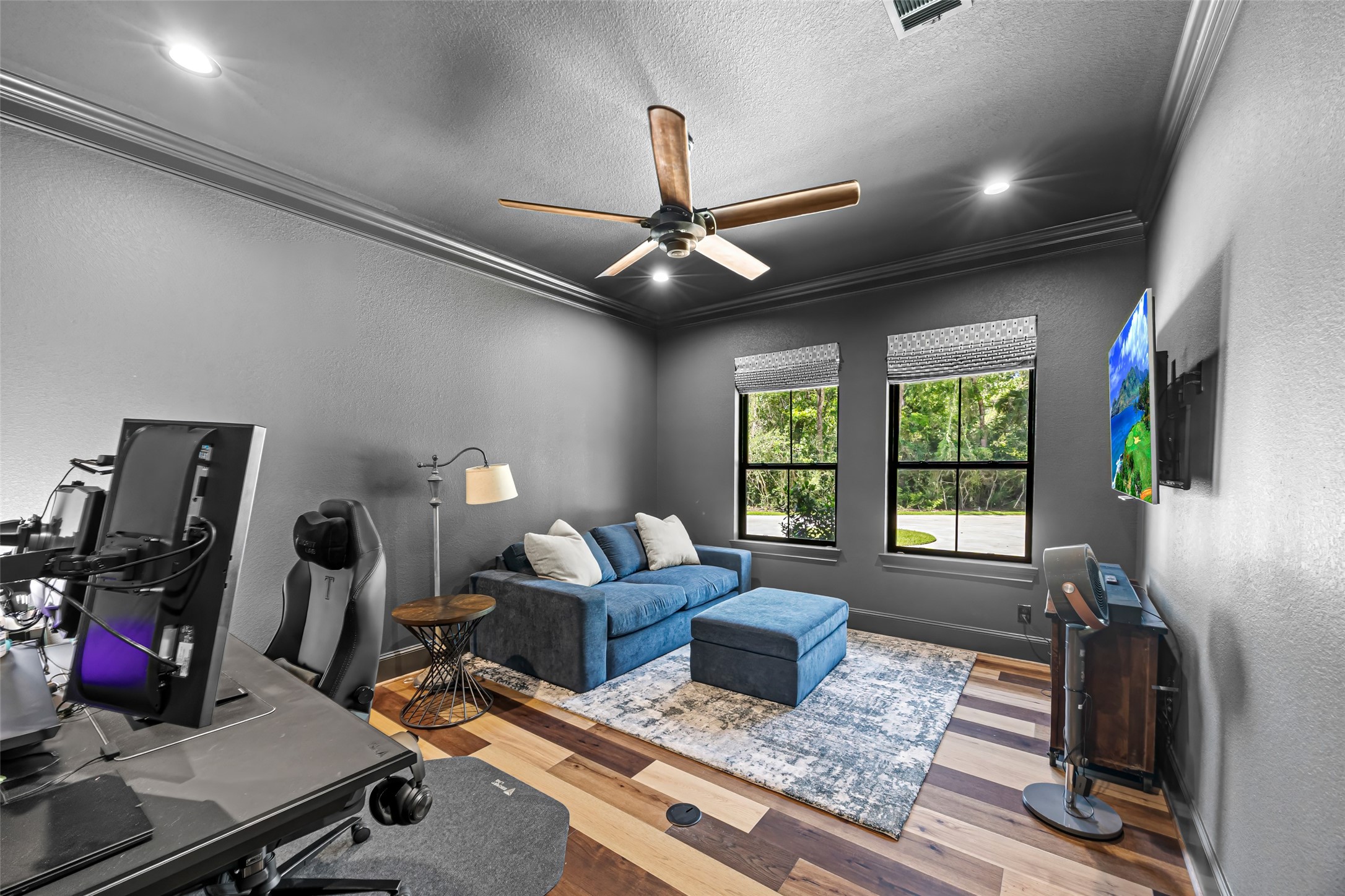 19314 Chateau Ridge Court Tomball, TX 77377 - Photo 24 of 50 Downstairs office space#2 - offering a spacious and versatile work area, easily adaptable as an additional bedroom