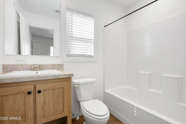 a bathroom with a sink a toilet and a bathtub