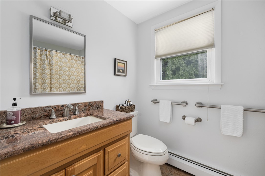 471 Annaquatucket Road North Kingstown, RI 02852 - Photo 39 of 50 Full bath in hall services two bedrooms and office on this wing of house.