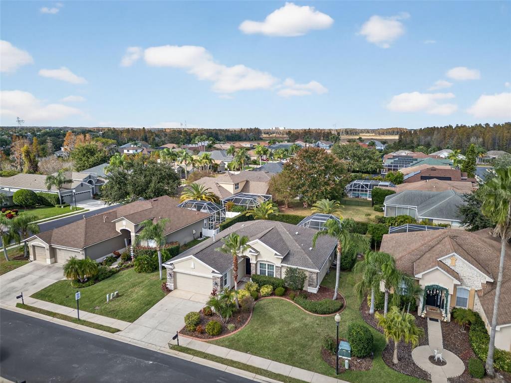 10539 Gooseberry Court Trinity, FL 34655 - Photo 40 of 52 an aerial view of residential houses with outdoor space