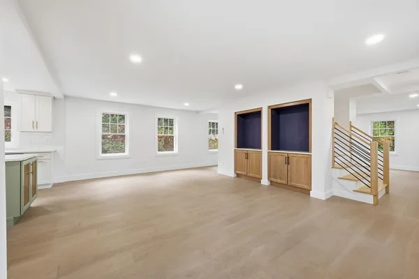 en view interior of the house with wooden floor