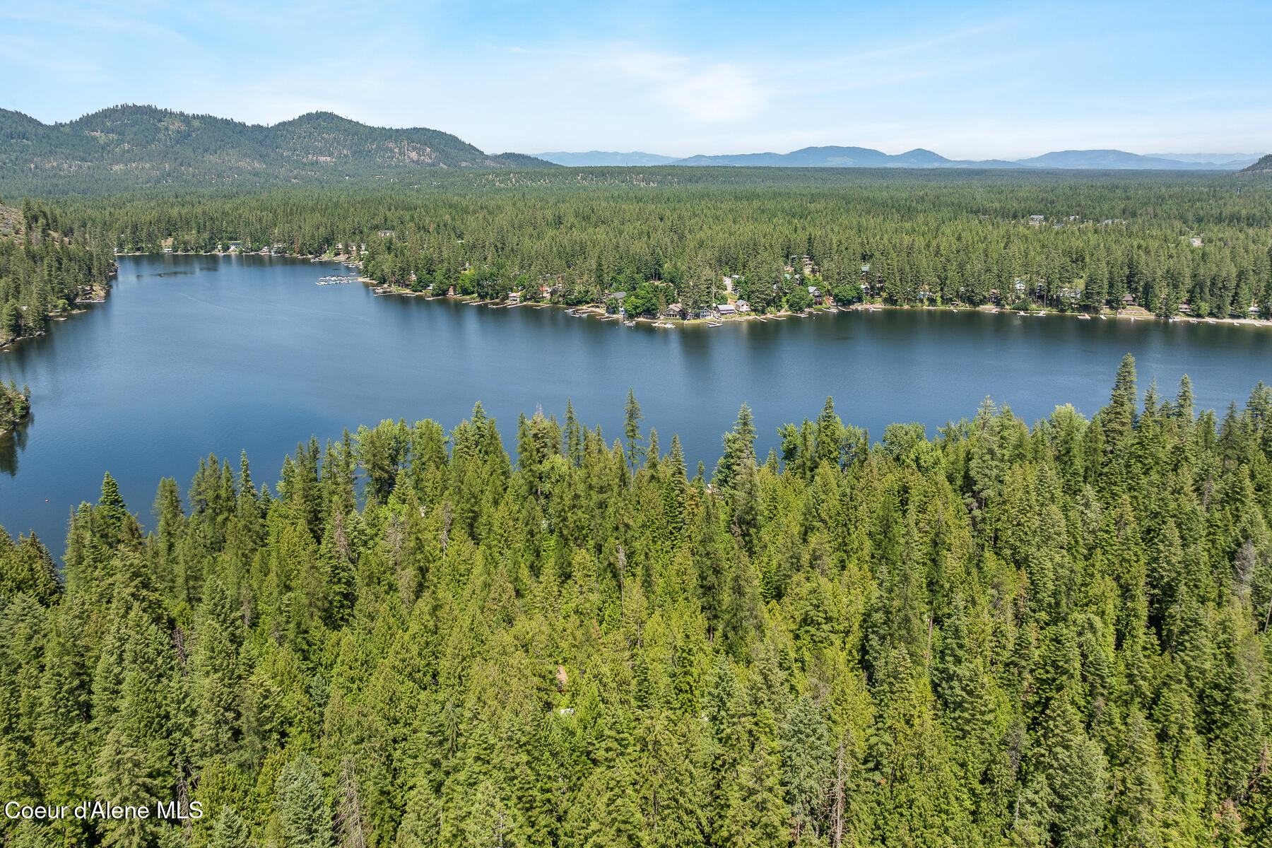 6877 West Lower Excelsior Beach Shore Rathdrum, ID 83858 - Photo 7 of 47 Aerial Exelsior Beach Cabin
