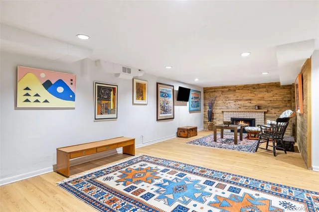 a view of a livingroom with furniture and a couch