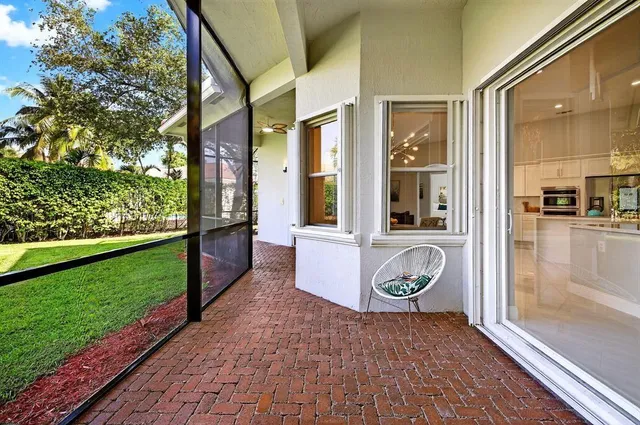 a house view with a outdoor space