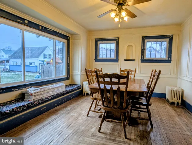 a view of wooden floor