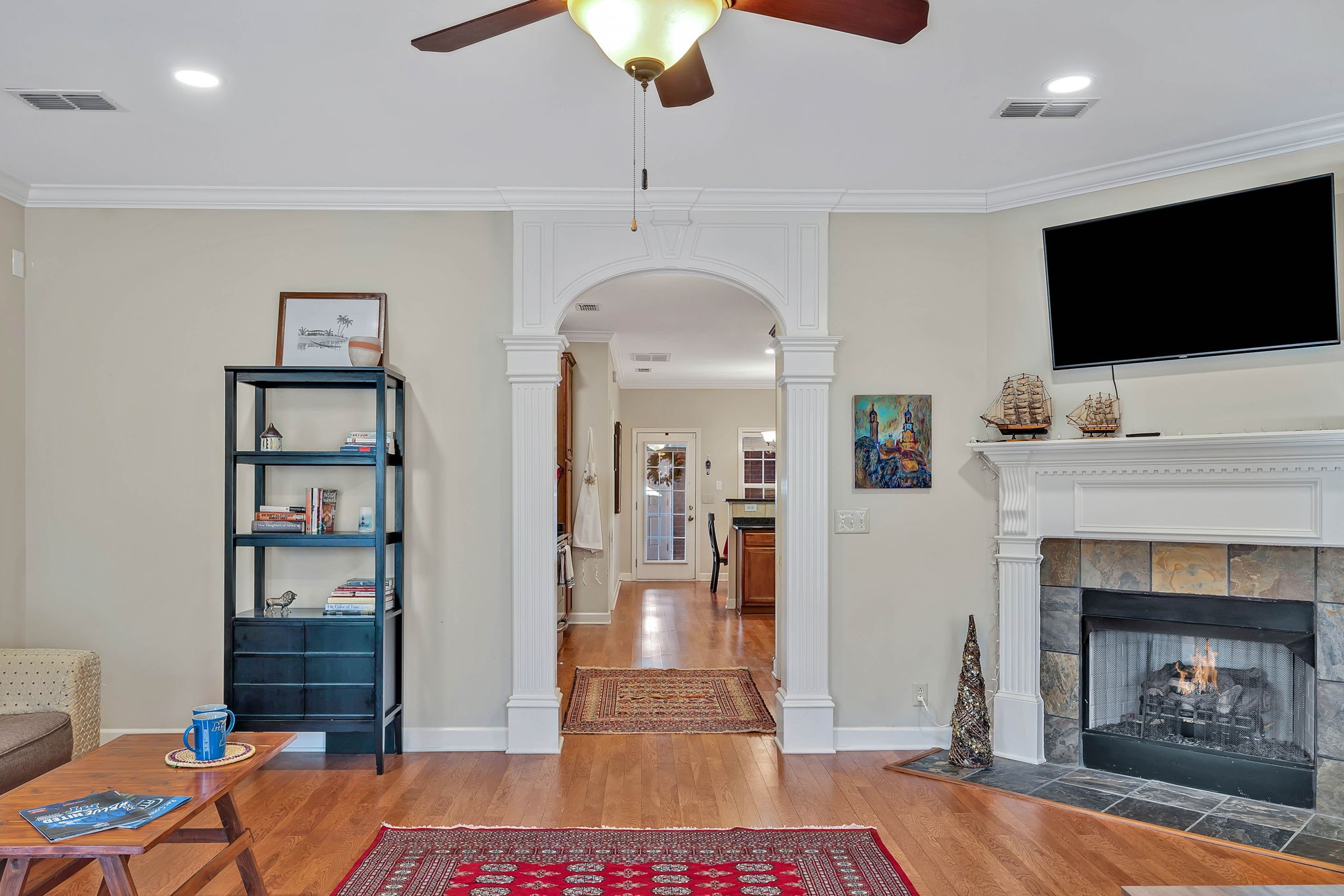 2138 Cason Lane Murfreesboro, TN 37128 - Photo 17 of 55 a living room with furniture and a fireplace