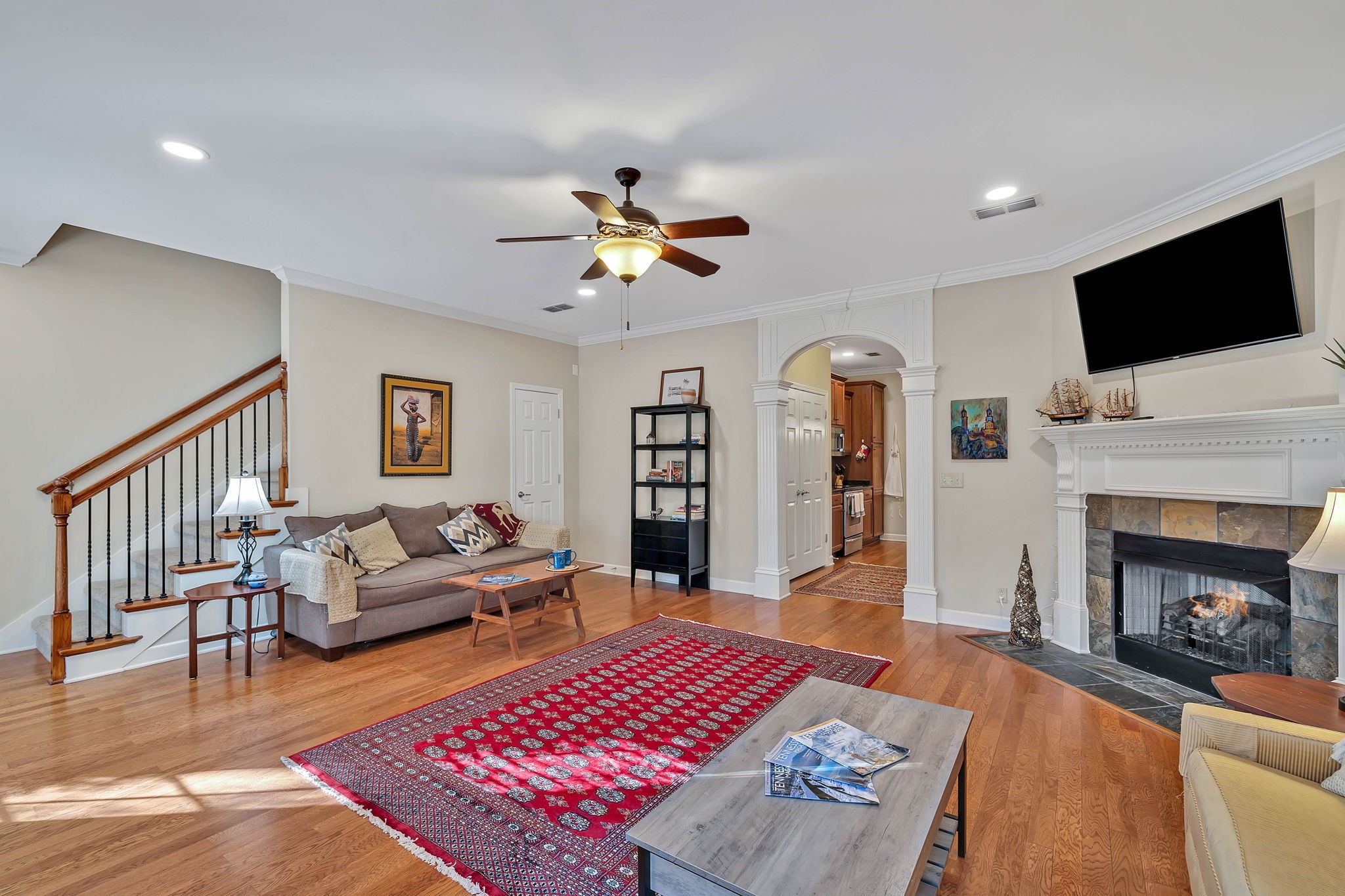 2138 Cason Lane Murfreesboro, TN 37128 - Photo 4 of 55 a living room with furniture fireplace and flat screen tv