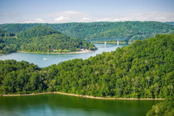 a living room with furniture a flat screen tv and floor to ceiling window
