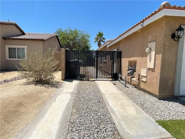 a view of a house with a patio