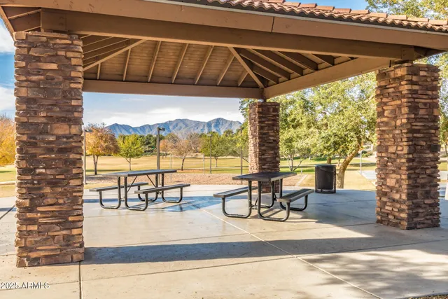 a view of a road with a big yard