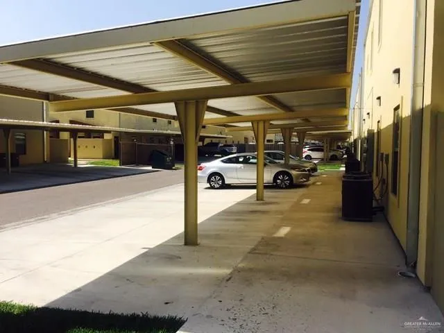 a view of a car garage