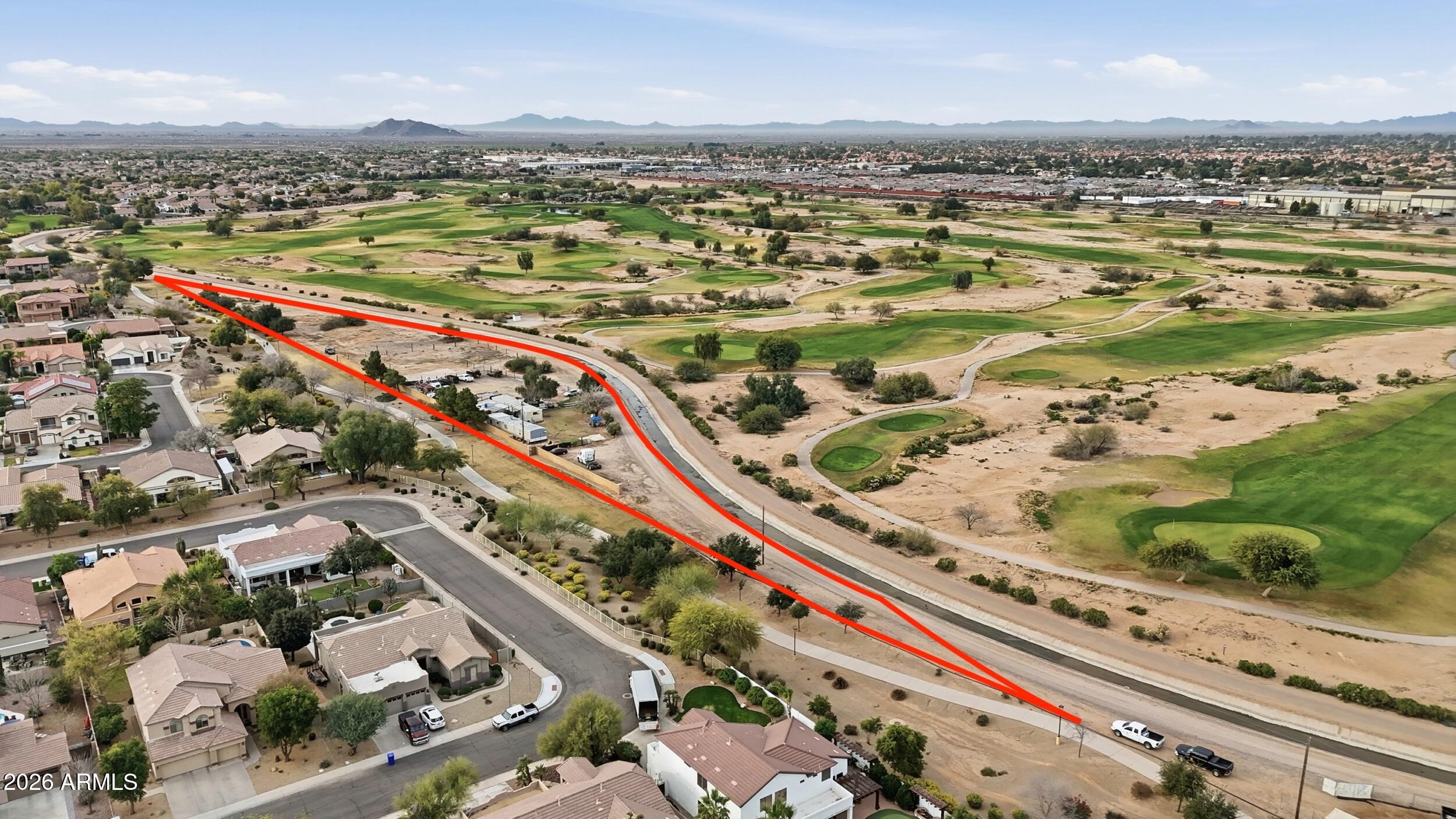 11739 East Chandler Heights Road Chandler, AZ 85249 - Photo 5 of 6 an aerial view of a city