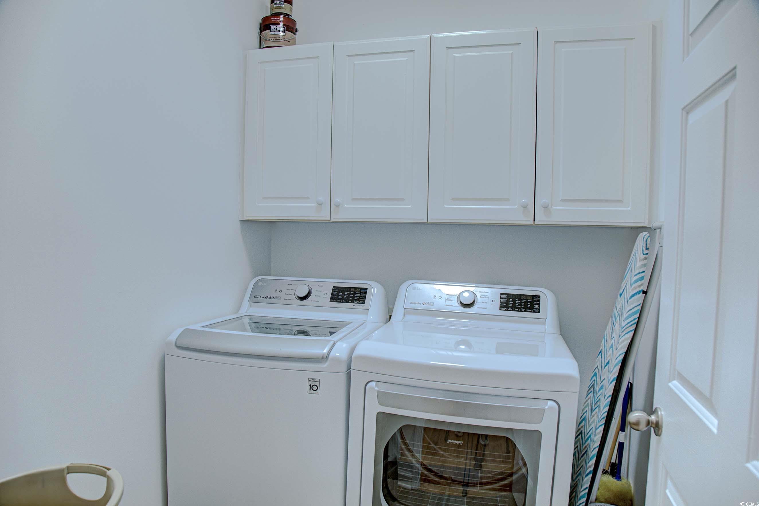 3637 Choppee Road Georgetown, SC 29440 - Photo 27 of 40 Washroom featuring independent washer and dryer and cabinet space