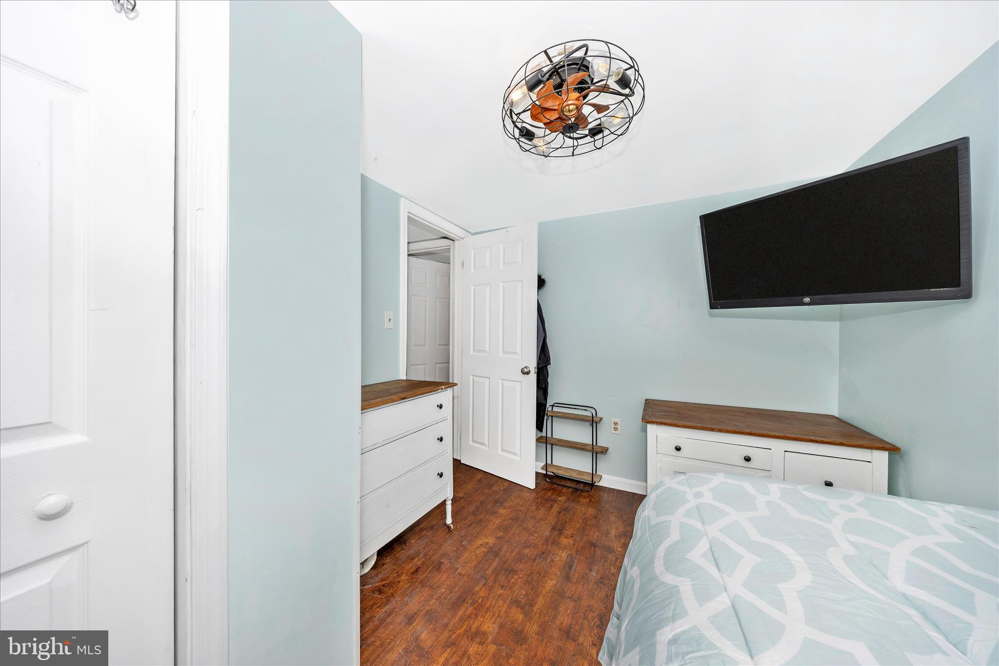 5618 Bartonsville Road Frederick, MD 21704 - Photo 21 of 53 a bedroom with a bed and a flat screen tv