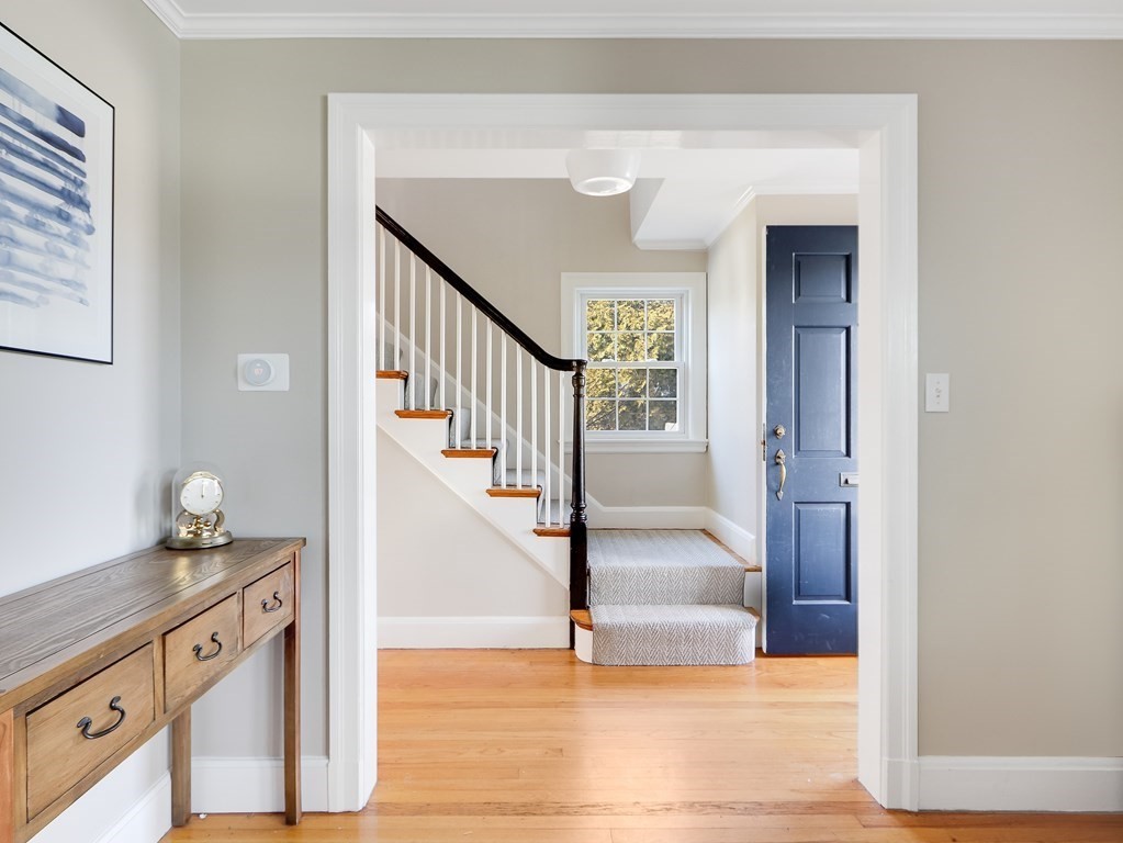 2 Central Terrace Needham, MA 02494 - Photo 13 of 33 a view of entryway and hall with wooden floor