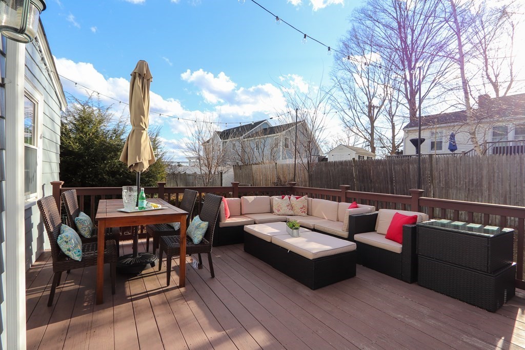 2 Central Terrace Needham, MA 02494 - Photo 22 of 33 a view of outdoor sitting area with furniture and wooden floor