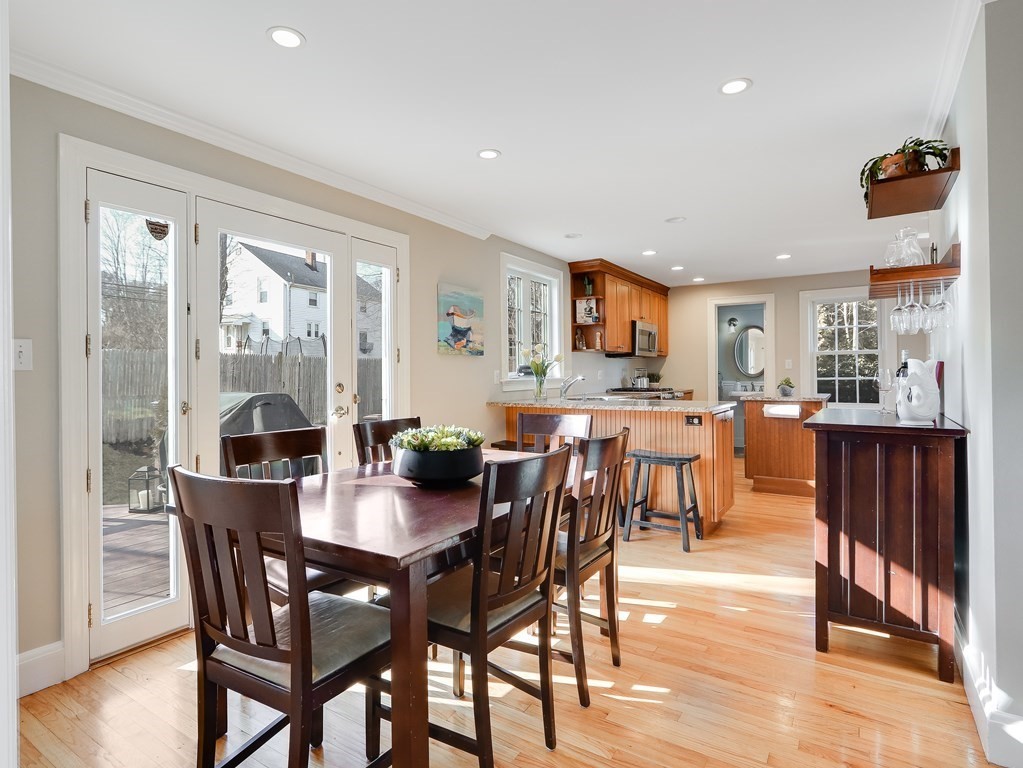 2 Central Terrace Needham, MA 02494 - Photo 8 of 33 a view of a dining room with furniture and wooden floor