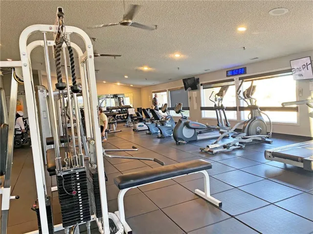 a front view of building with yard