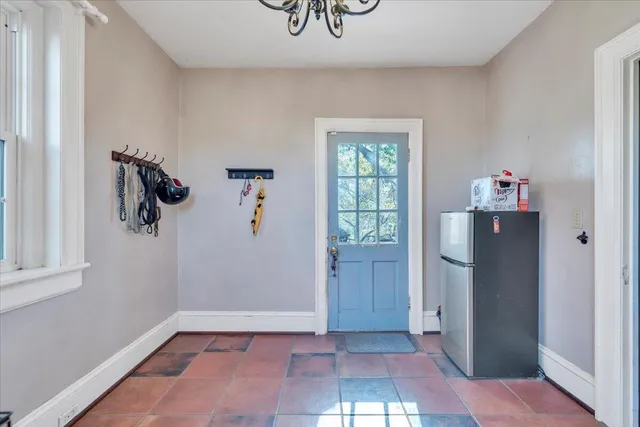 a bed room with a bed and a couch