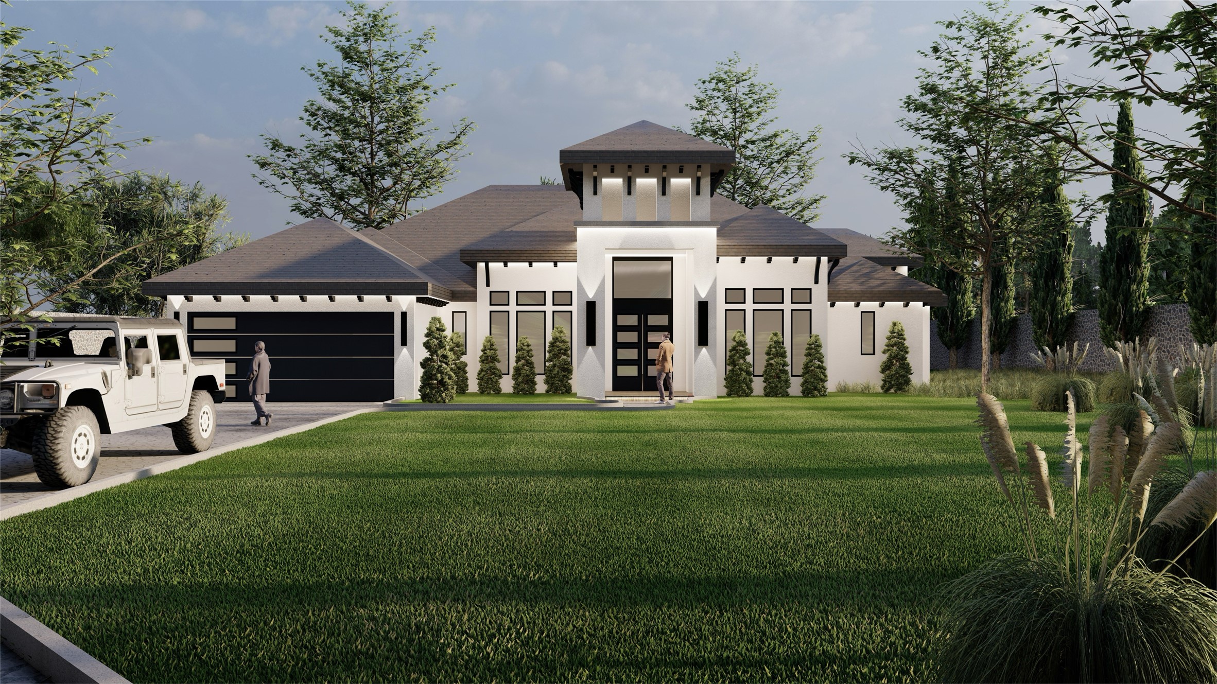 17126 South Saba Court Splendora, TX 77372 - Photo 6 of 9 a front view of a house with a garden