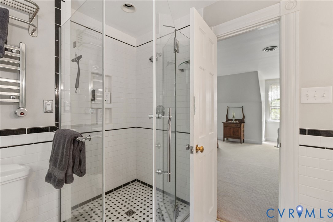 7381 McClellan Road Mechanicsville, VA 23111 - Photo 51 of 66 Primary bathroom with glass-enclosed shower with s