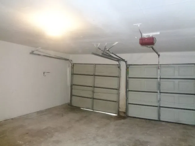 a view of room that has a bed