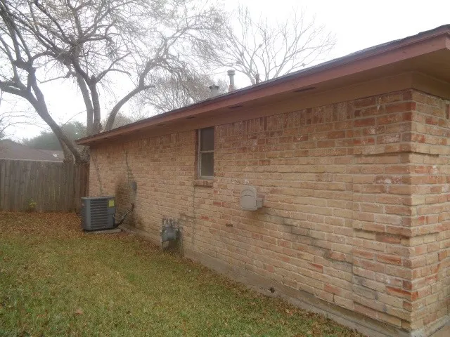 a backyard of a house