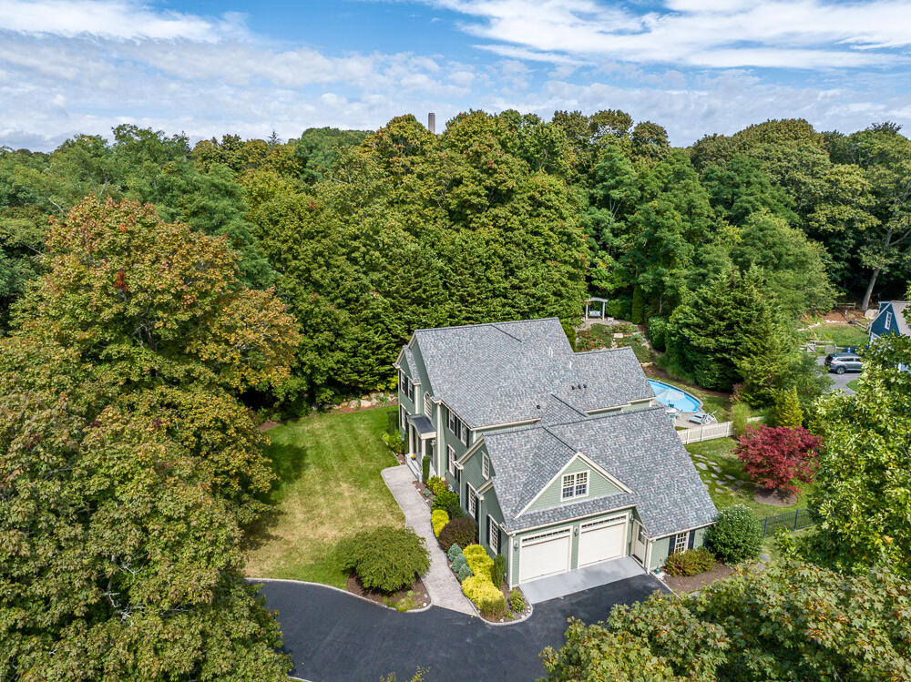 5 Pine Street Sandwich, MA 02563 - Photo 10 of 74 an aerial view of a house with a yard