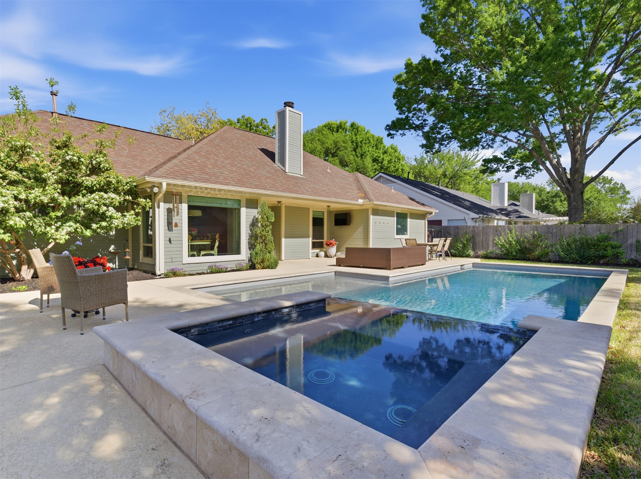 2810 Brandy Lane Georgetown, TX 78628 - Photo 32 of 38 a view of house with swimming pool outdoor seating
