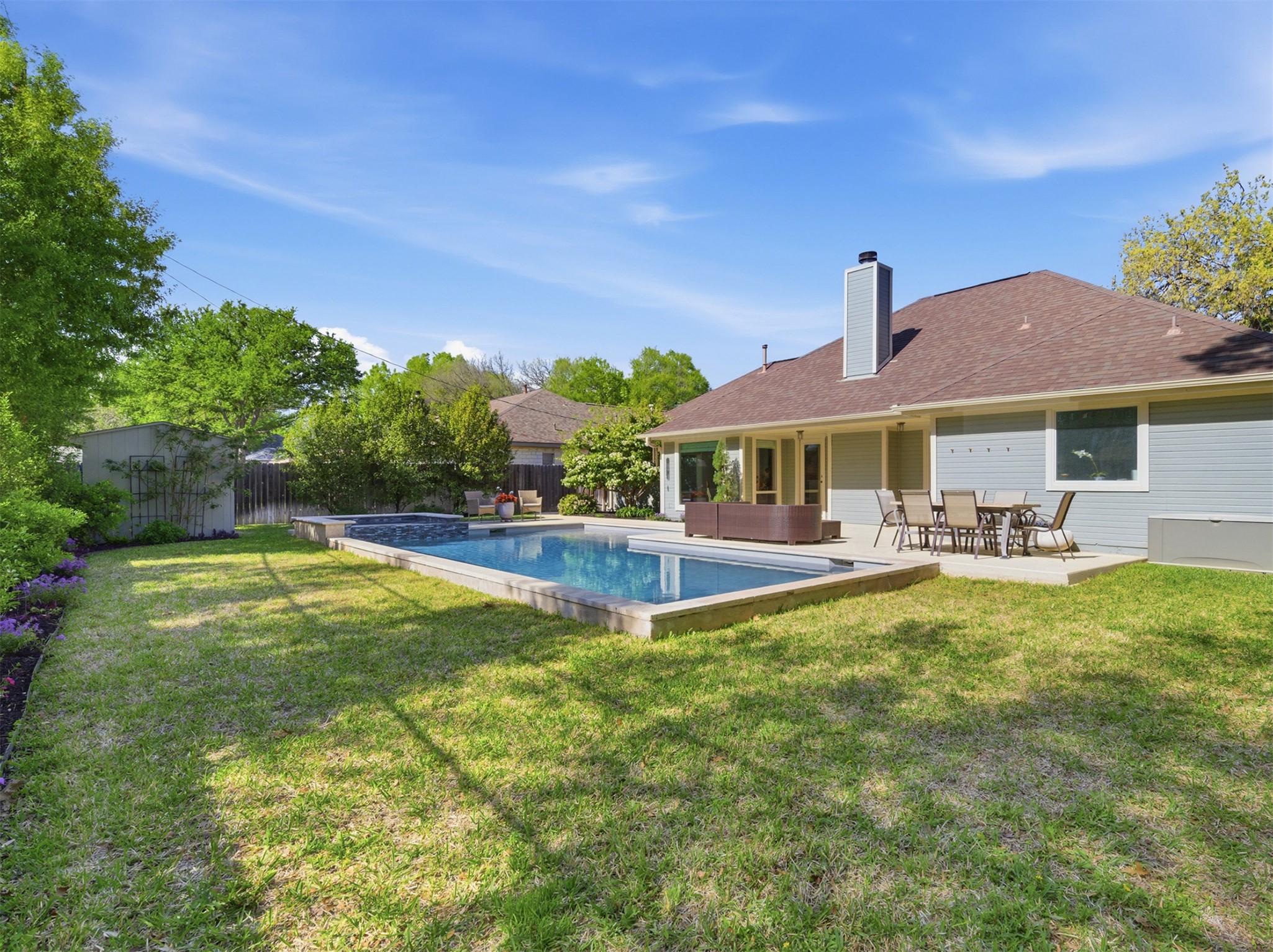 2810 Brandy Lane Georgetown, TX 78628 - Photo 34 of 38 a view of an house with swimming pool and porch