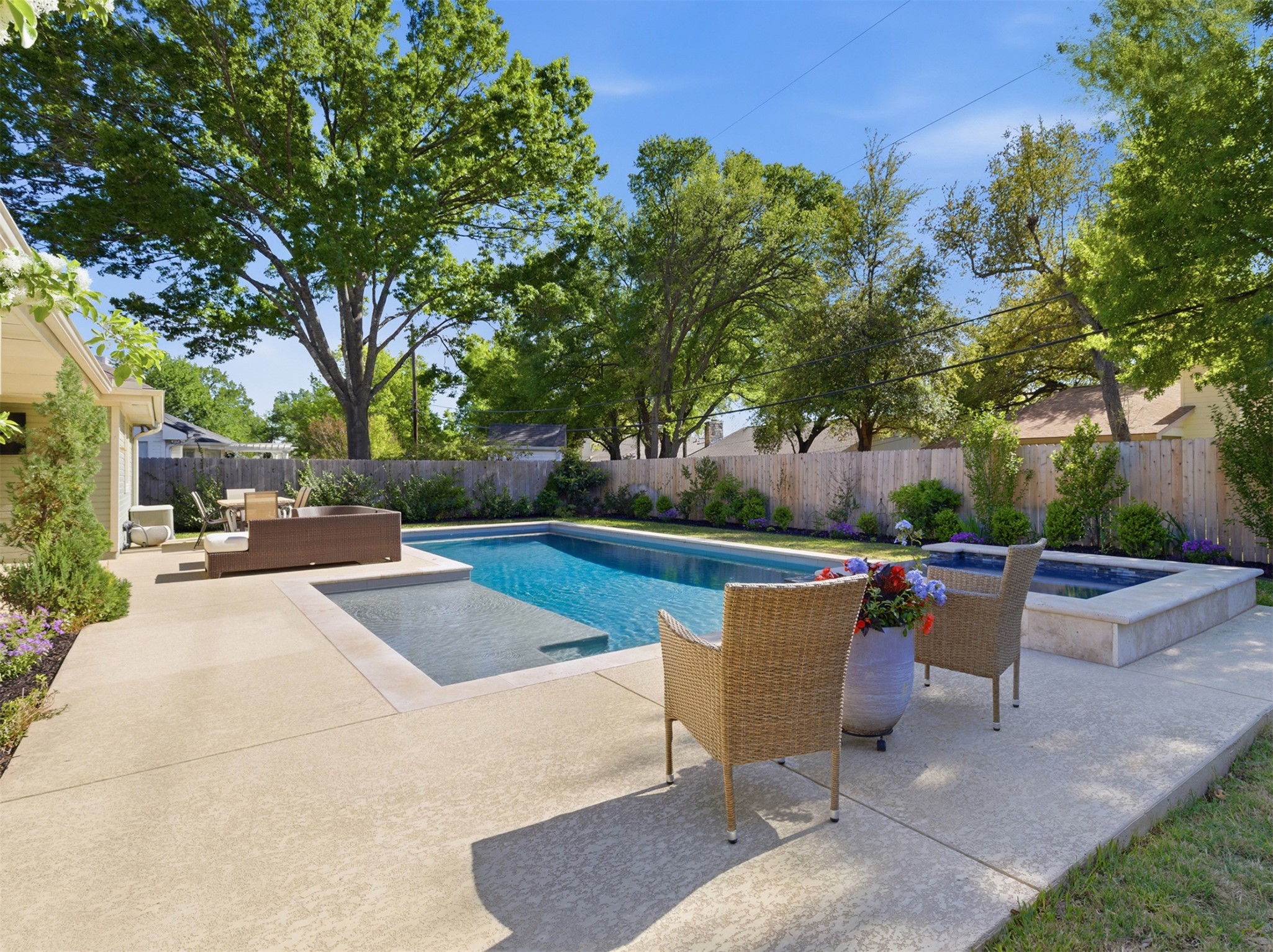 2810 Brandy Lane Georgetown, TX 78628 - Photo 35 of 38 a view of a patio with couches and a fire pit