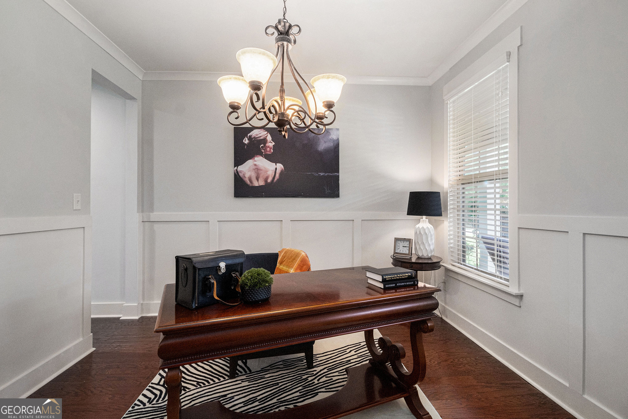 466 Austin Storey Circle Newnan, GA 30263 - Photo 13 of 38 a view of a workspace with furniture and a window
