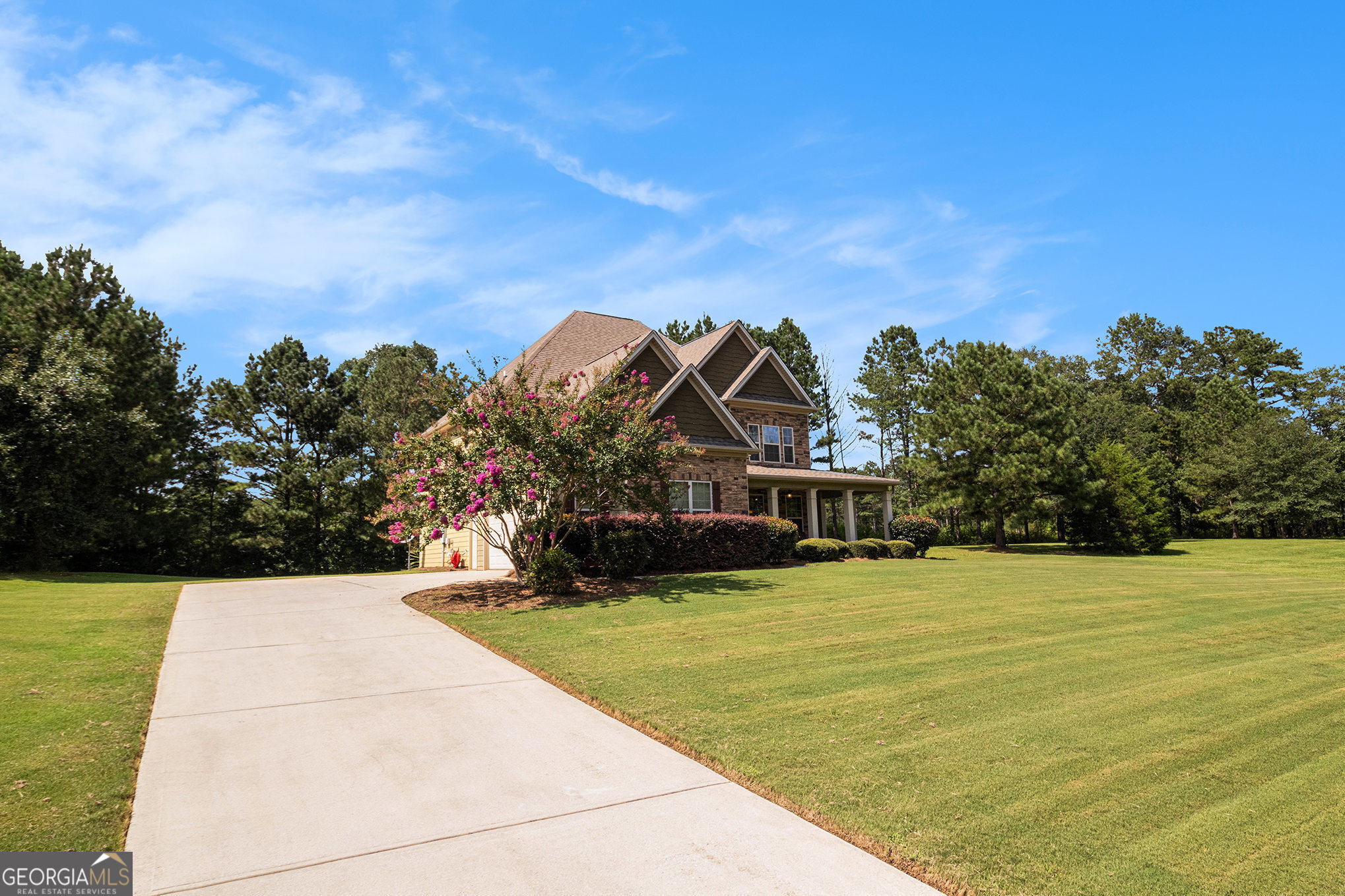 466 Austin Storey Circle Newnan, GA 30263 - Photo 2 of 38 a view of swimming pool with trees in front of it