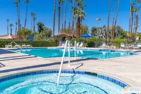 a park view with a garden space