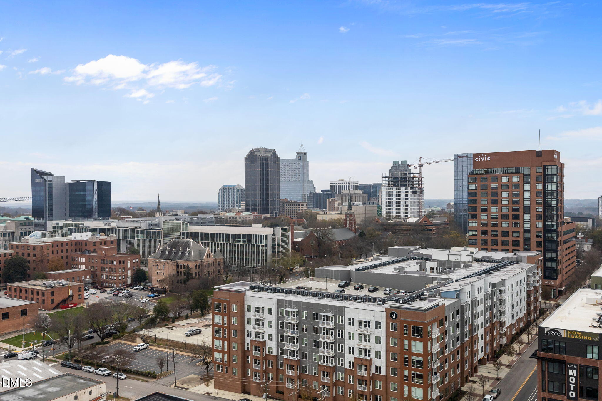 400 West North Street, Unit 814 Raleigh, NC 27603 - Photo 37 of 41 a view of city with tall buildings