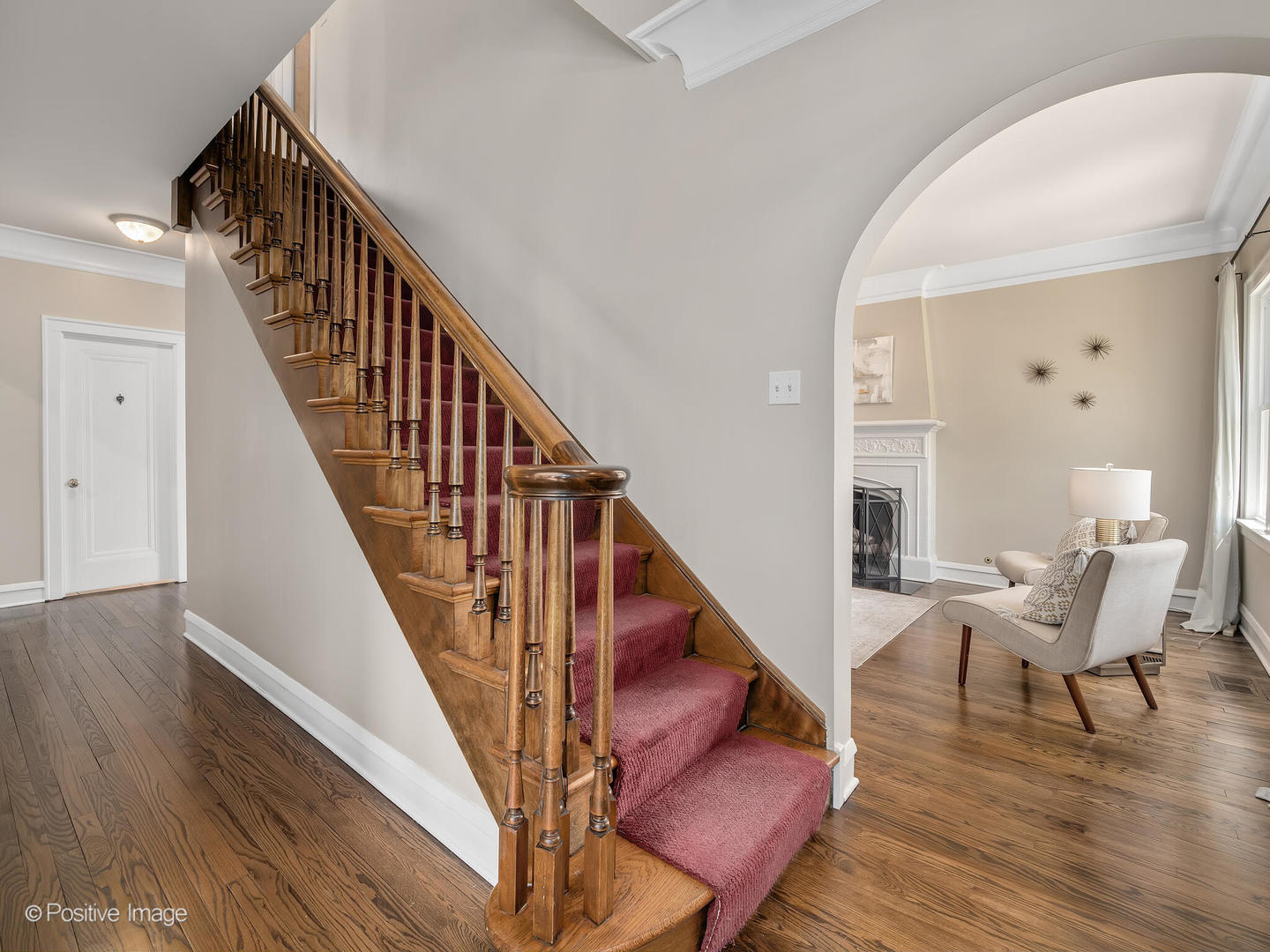 302 Southcote Road Riverside, IL 60546 - Photo 5 of 40 a view of entryway and dining room with wooden floor
