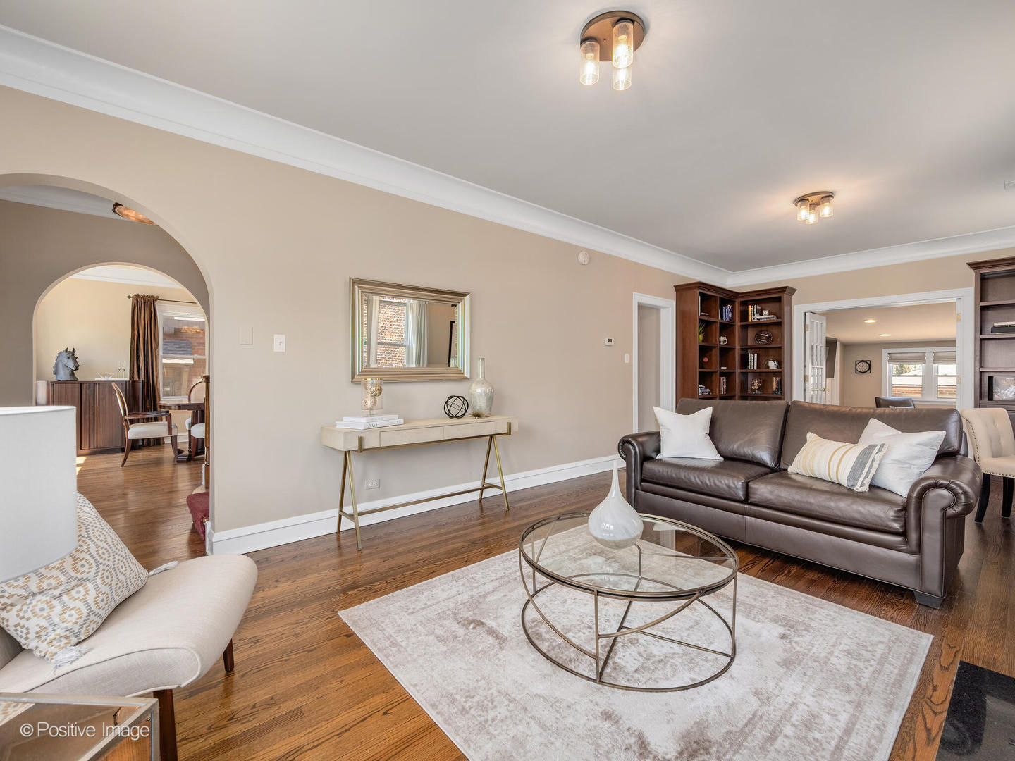 302 Southcote Road Riverside, IL 60546 - Photo 8 of 40 a living room with furniture and a wooden floor
