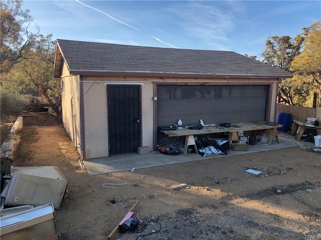58160 Bliss Road Anza, CA 92539 - Photo 9 of 24 a view of a car garage