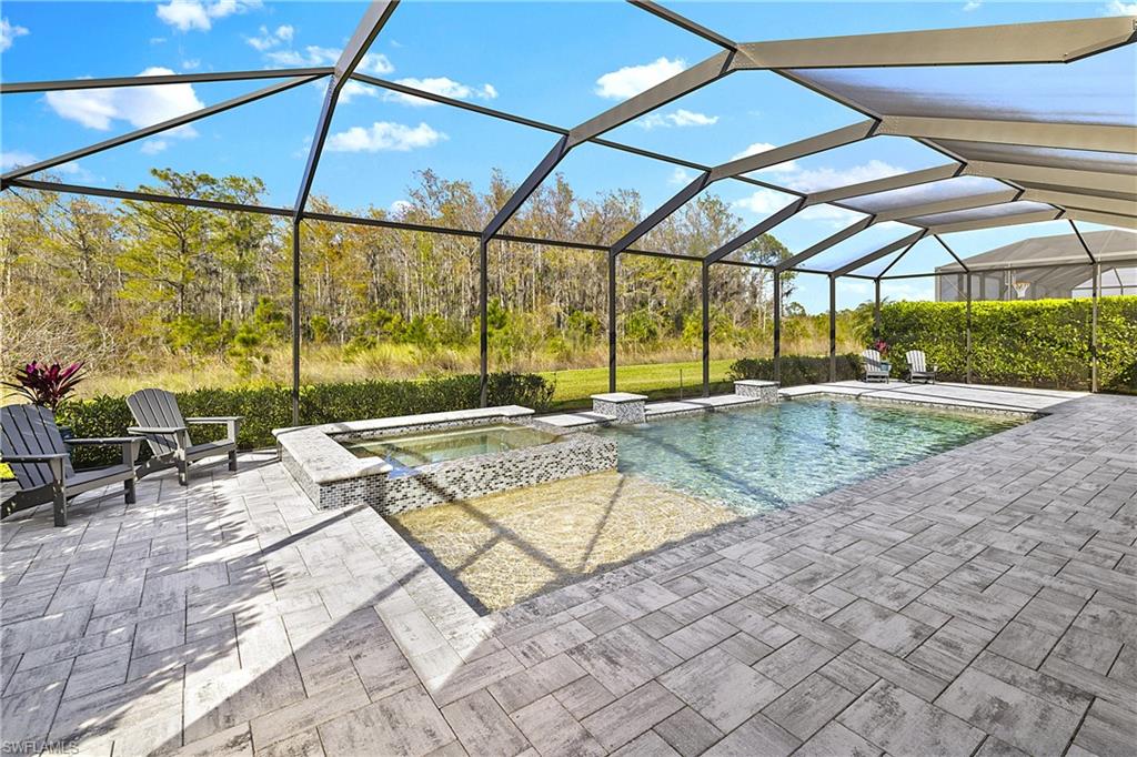 19074 Elston Way Estero, FL 33928 - Photo 39 of 50 a view of a swimming pool with a patio