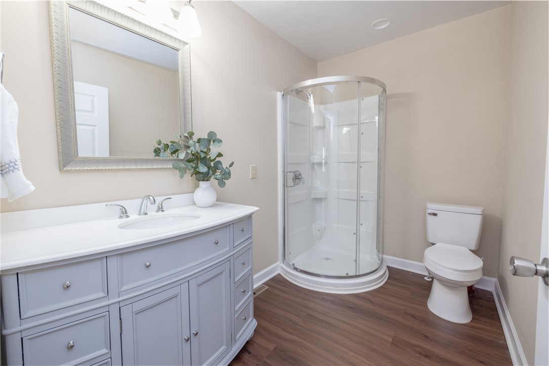 204 Old Salem Road Seneca, SC 29672 - Photo 21 of 28 This clean and inviting bathroom features a spacious vanity, sleek shower, and modern fixtures.