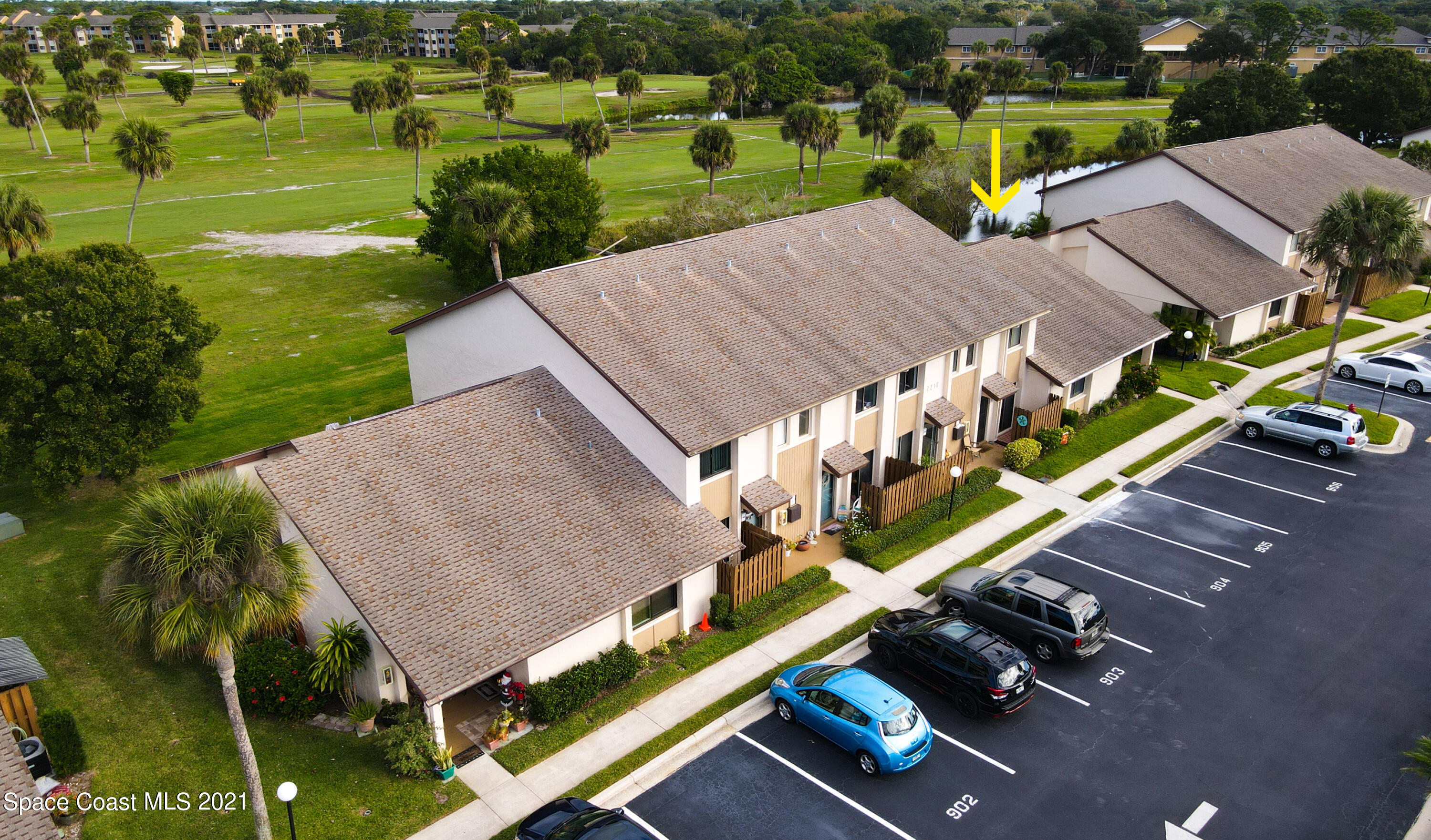 2210 Golf Isle Drive, Unit 906 Melbourne, FL 32935 - Photo 3 of 74 Drone 1 front
