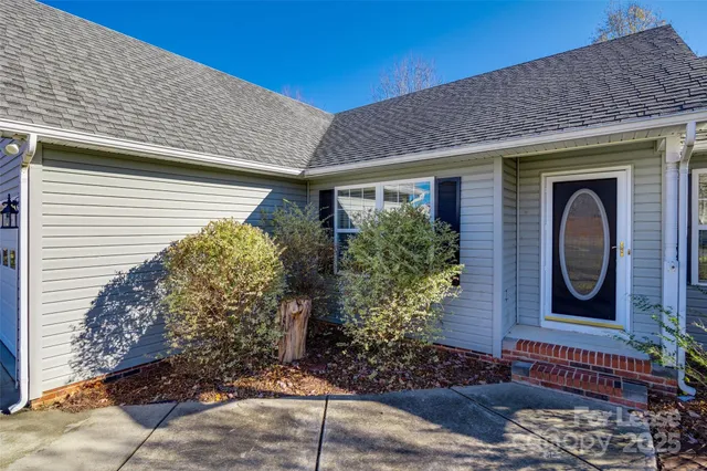 a front view of a house