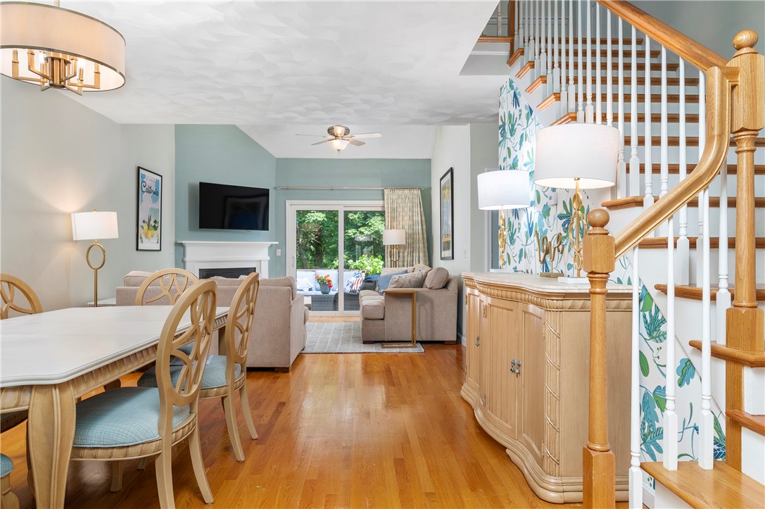 130 Bear Hill Road, Unit 302 Cumberland, RI 02864 - Photo 9 of 42 dining open to the cathedral living room