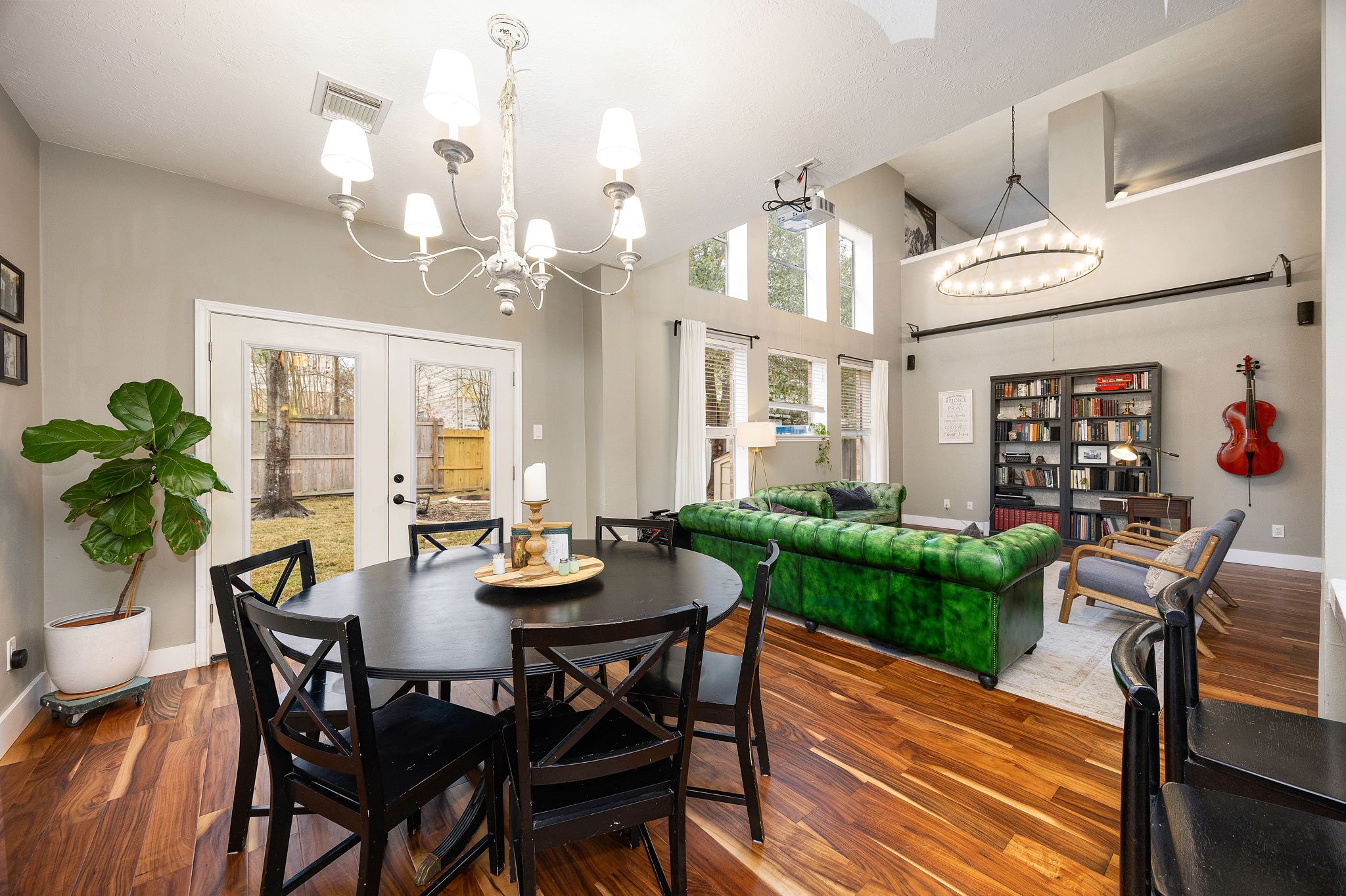 23107 Burcan Court Spring, TX 77373 - Photo 15 of 42 a view of a dining room with furniture and wooden floor